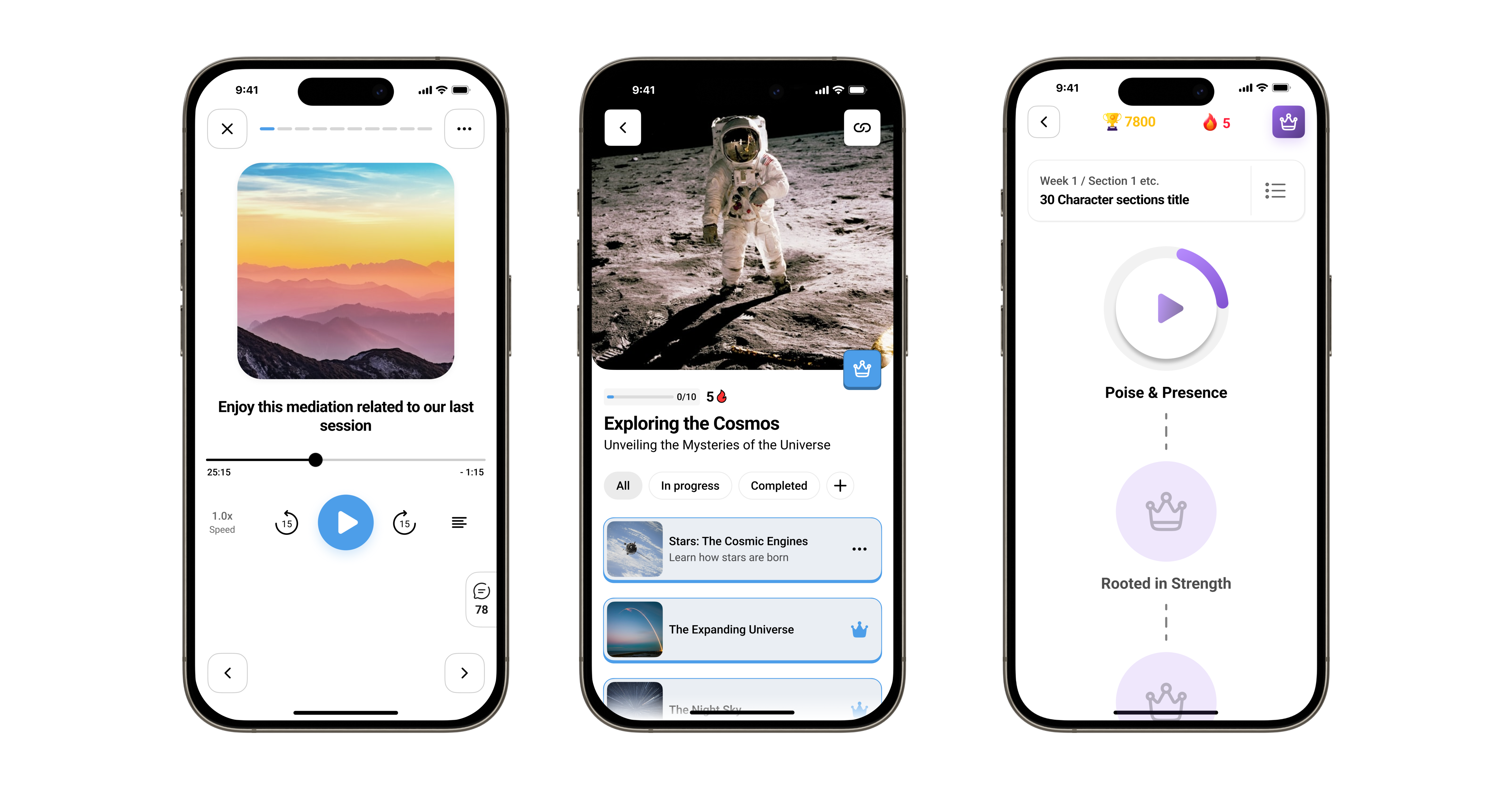 A modern, clean design system with rounded cards and new iconography.